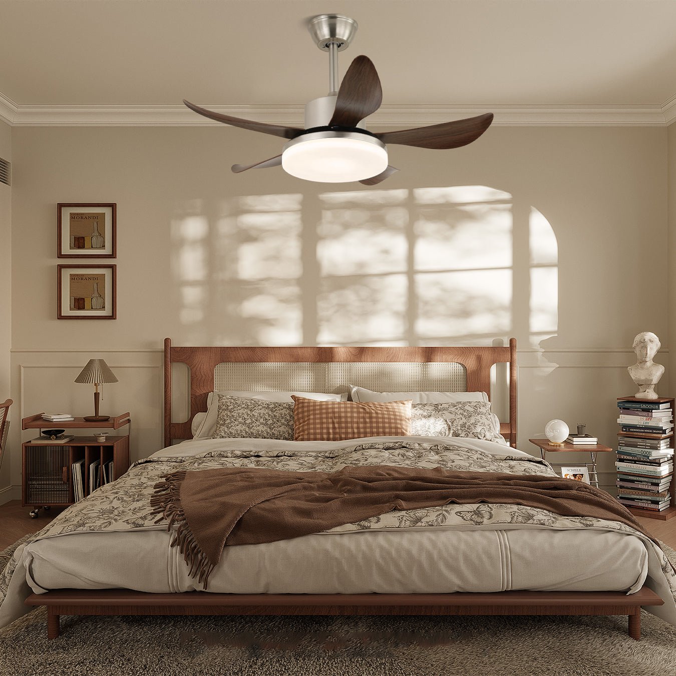Nerra Moderne Deckenventilator-Leuchte in einem Innenraum