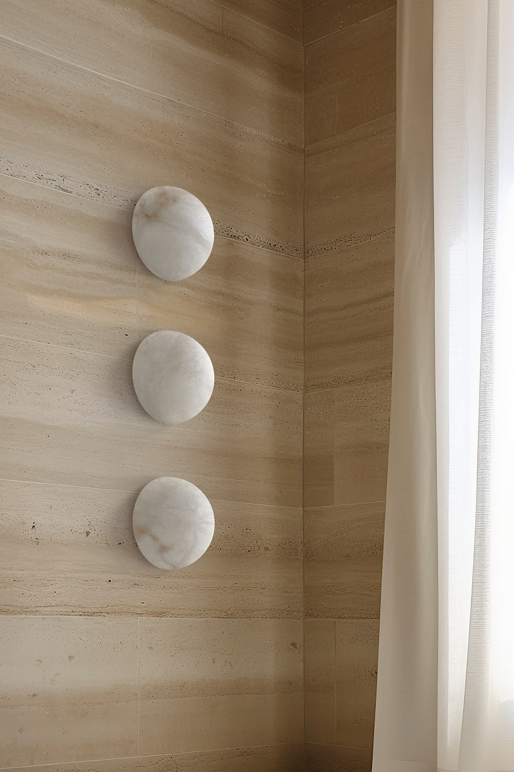 Nyraean Modern Minimalist Alabaster Wall Lamp - Letslighting