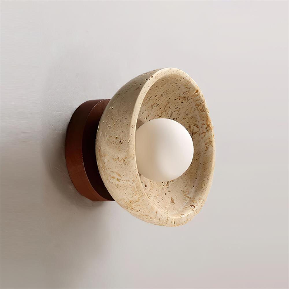 Wall Lamp Travertine Body Modern Minimalist Accent Lighting Fixture - Letslighting