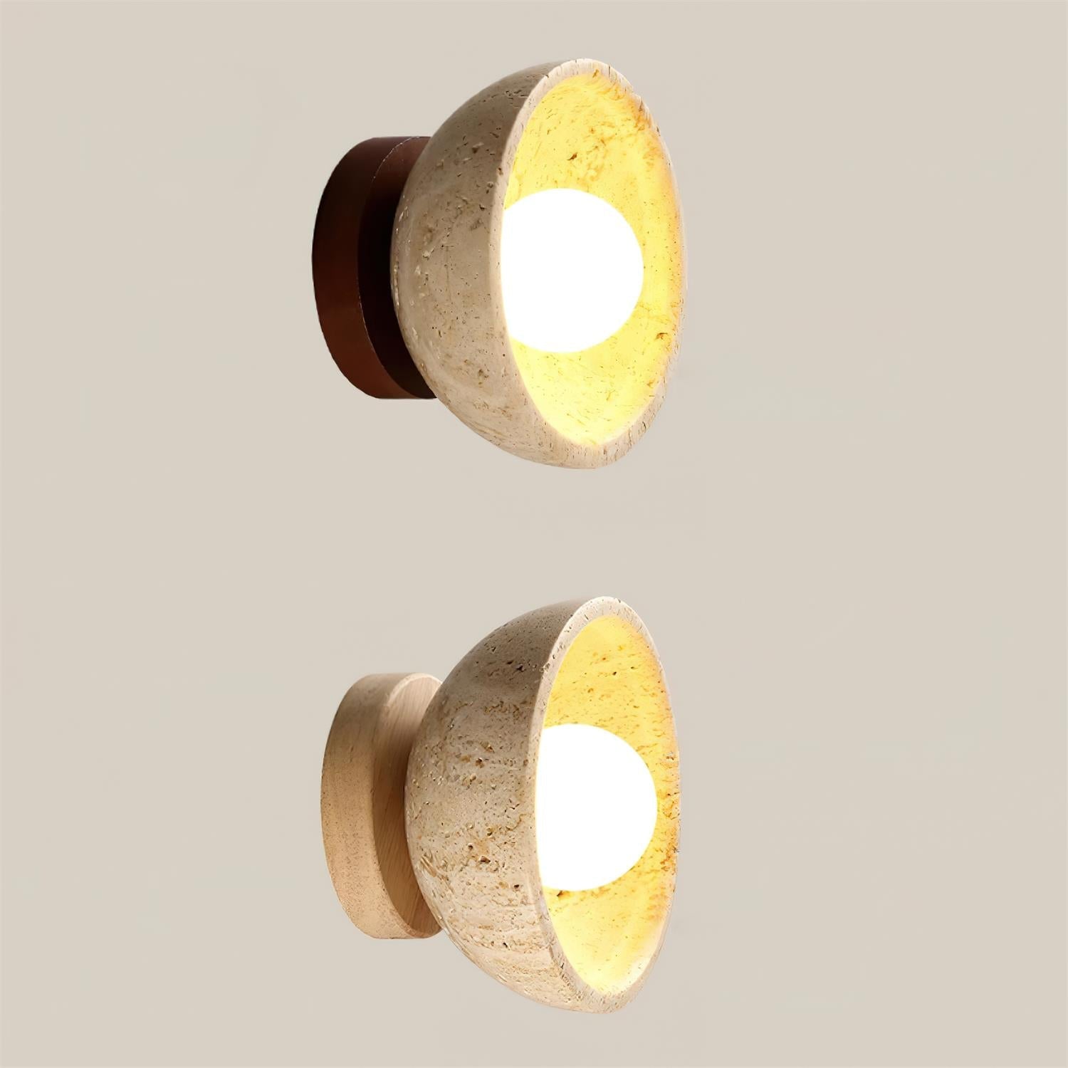 Wall Lamp Travertine Body Modern Minimalist Accent Lighting Fixture - Letslighting