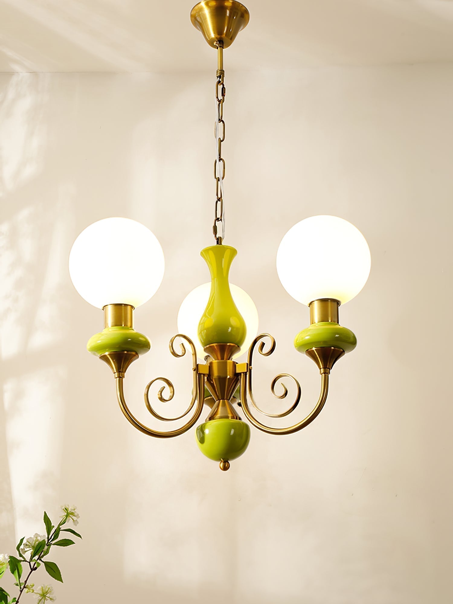 Evsolia Onyx Glas Premium Nordisch Art Kronleuchter-Letslighting