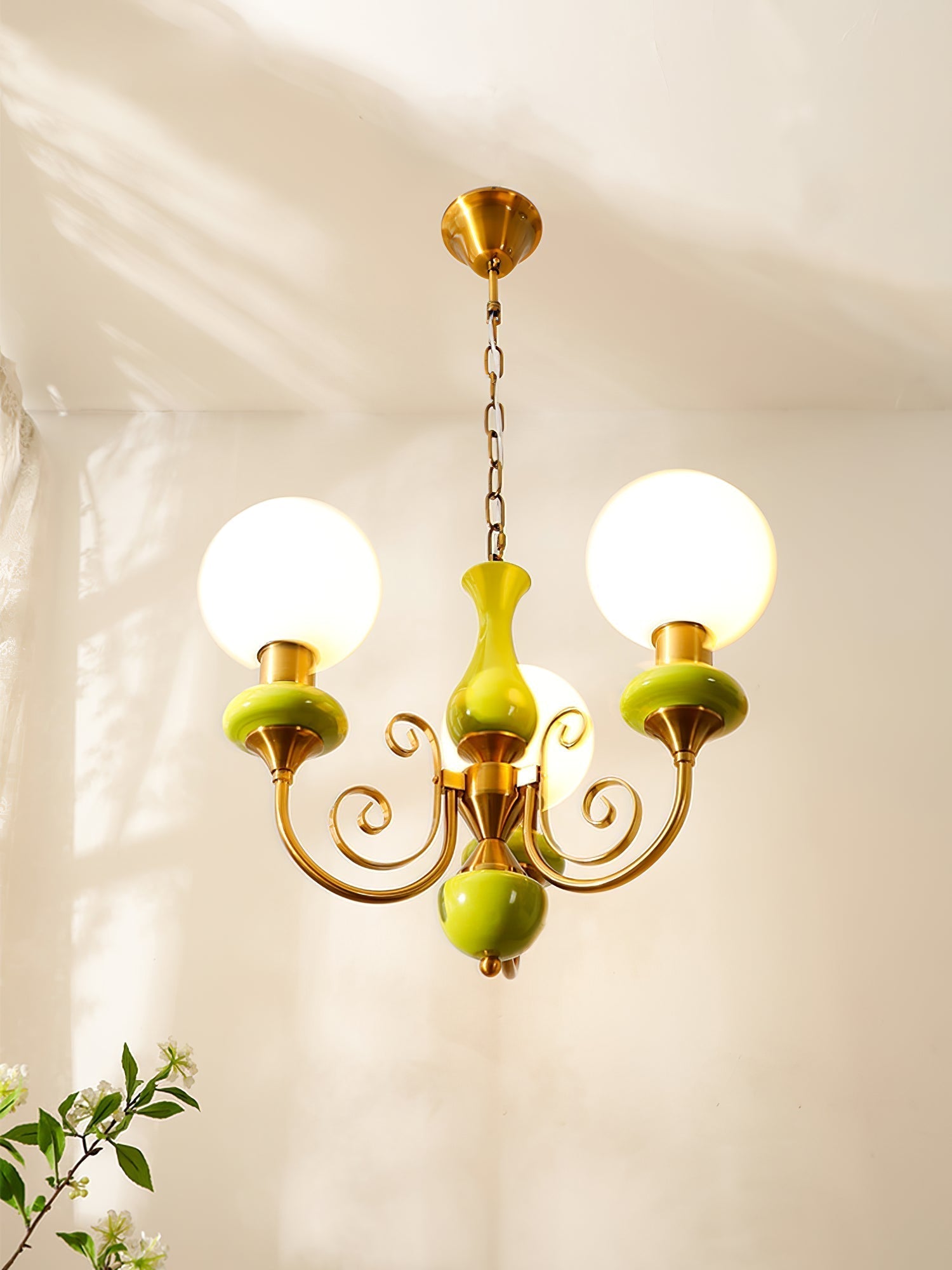 Evsolia Onyx Glas Premium Nordisch Art Kronleuchter-Letslighting