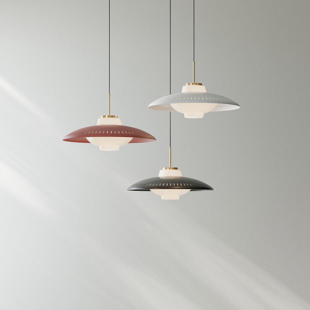 Solara Pendelleuchte Opalglas Breitschirm Klassisch-Letslighting