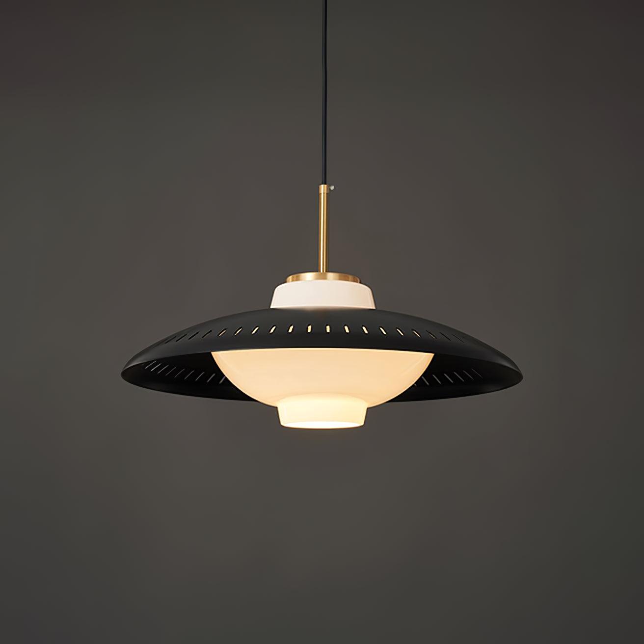 Solara Pendelleuchte Opalglas Breitschirm Klassisch-Letslighting