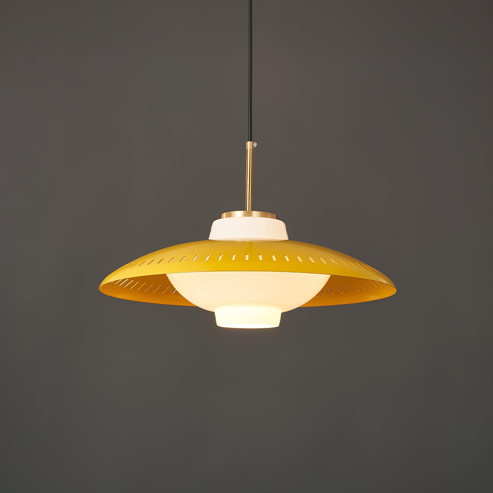 Solara Pendelleuchte Opalglas Breitschirm Klassisch-Letslighting