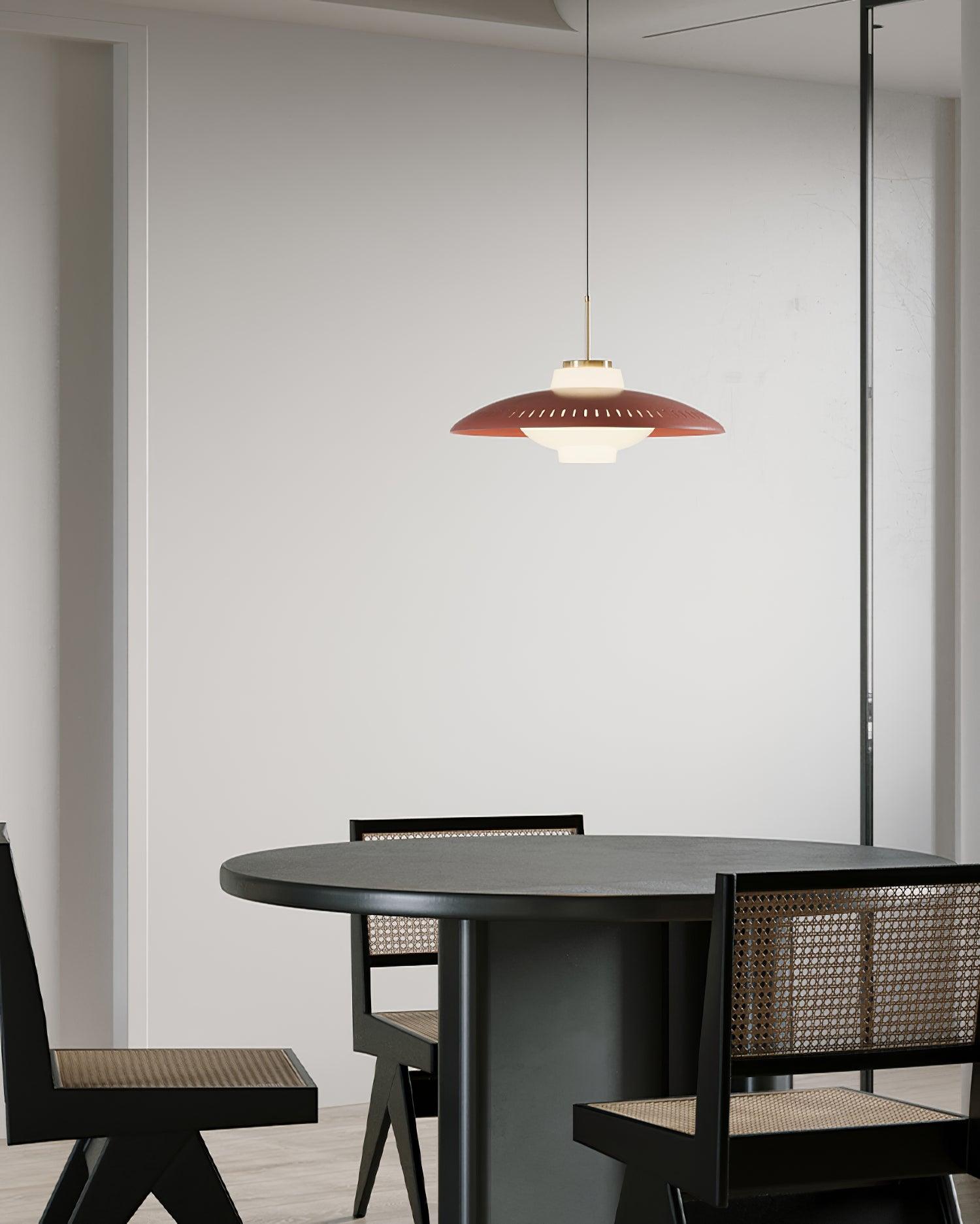 Solara Pendelleuchte Opalglas Breitschirm Klassisch-Letslighting