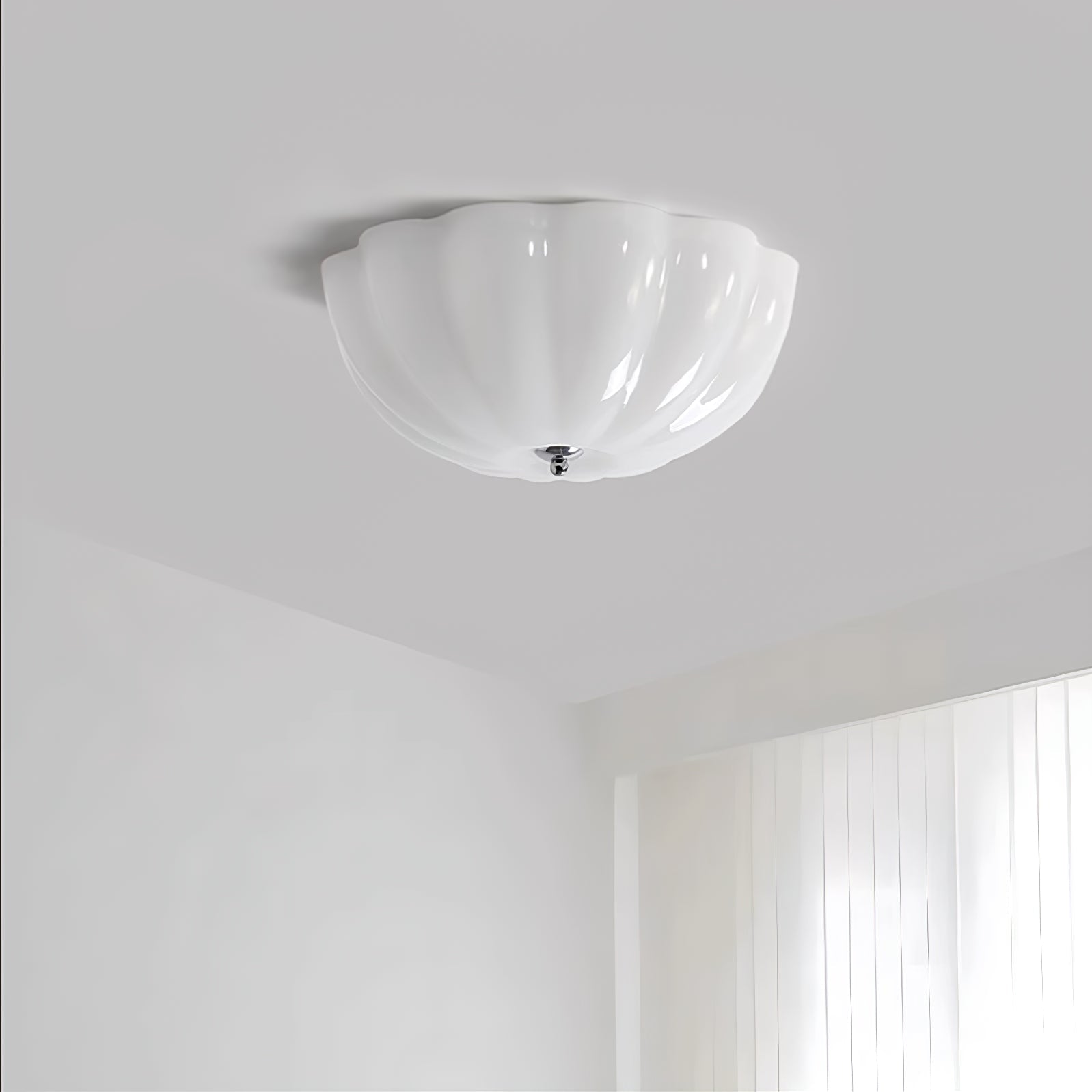 Uphaara Moderne Minimalistische Deckenleuchte aus Opalglas-Letslighting