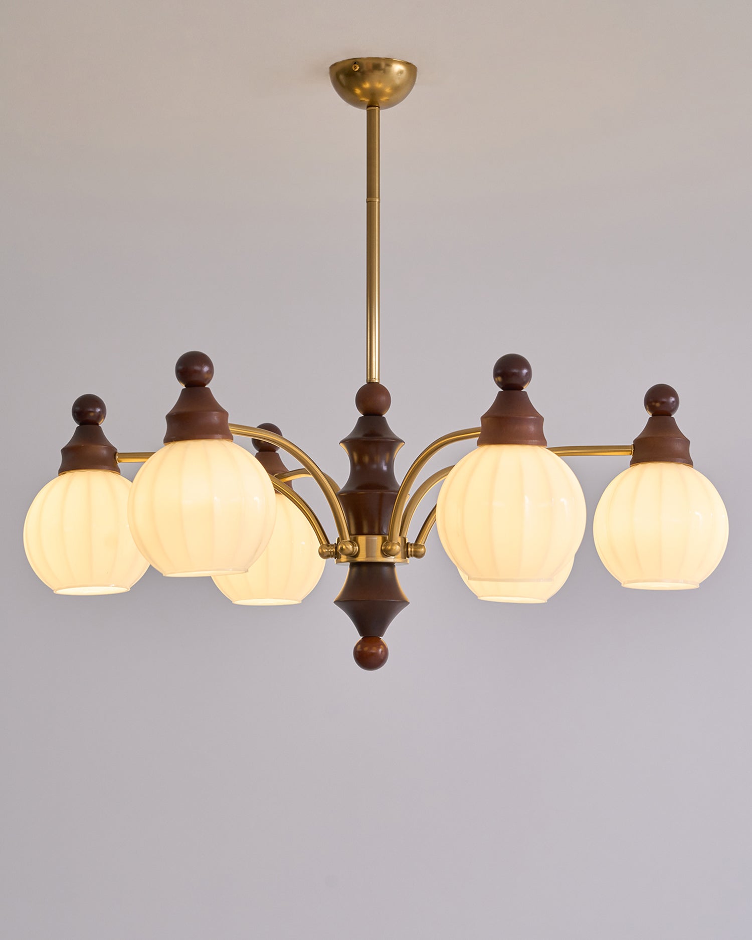 Lustra Chandelier Blossom with Glass Shades-Letslighting