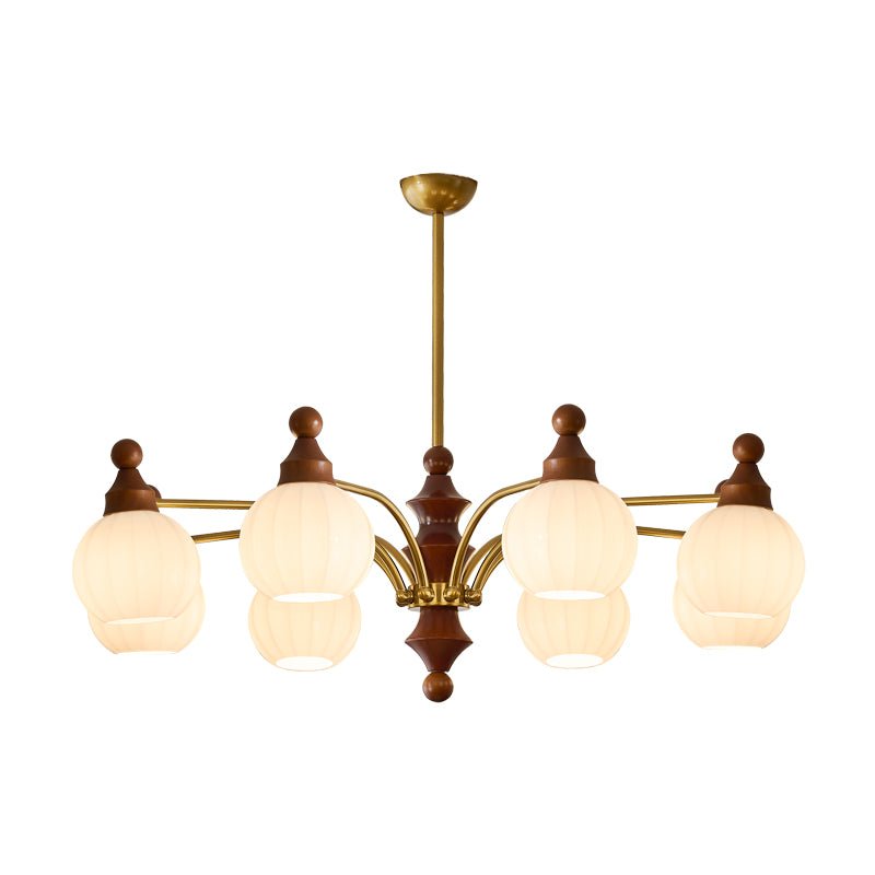 Lustra Chandelier Blossom with Glass Shades-Letslighting