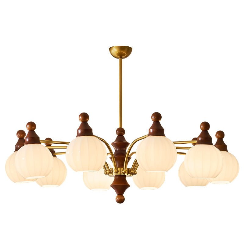 Lustra Chandelier Blossom with Glass Shades-Letslighting