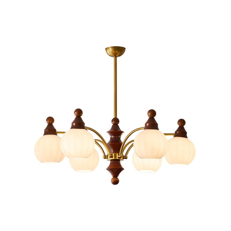 Lustra Chandelier Blossom with Glass Shades-Letslighting