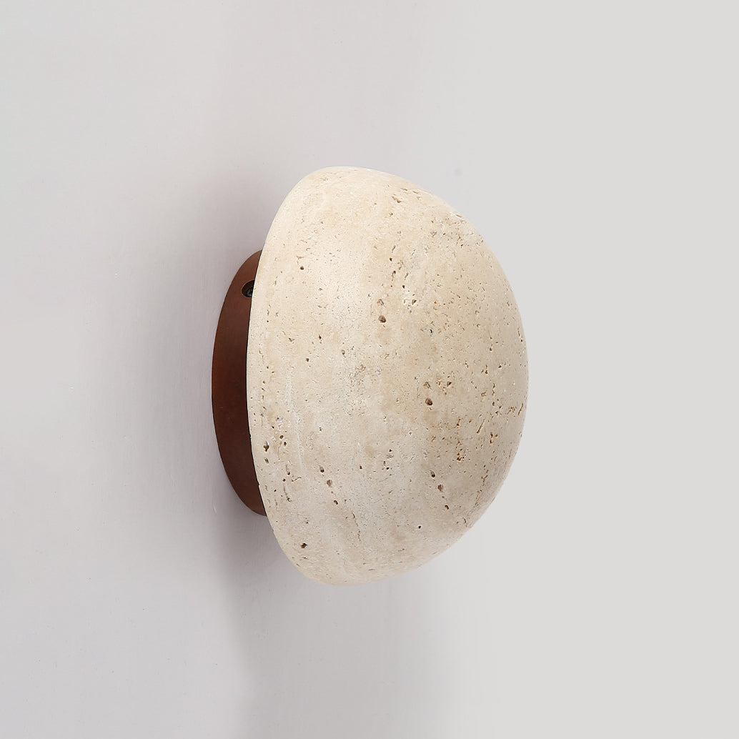 Cinorisra Modern Minimalist Stone Travertine Wall Lamp - Letslighting