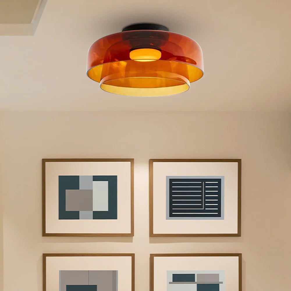 Aria  Nordic  Deckenleuchte Grün Glas Wohn/Schlafzimmer