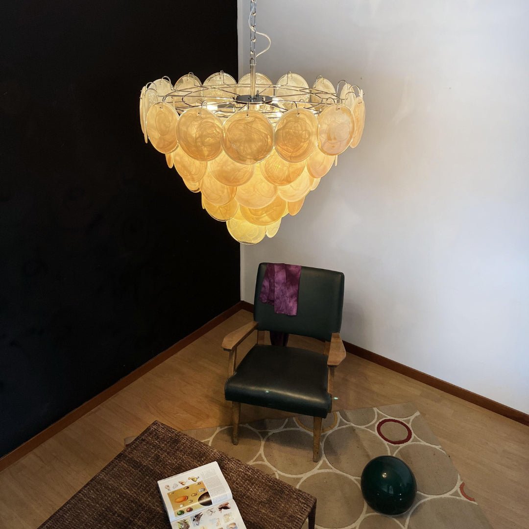 Aurora Chandelier Murano Glass Disc Classic - Blowlighting