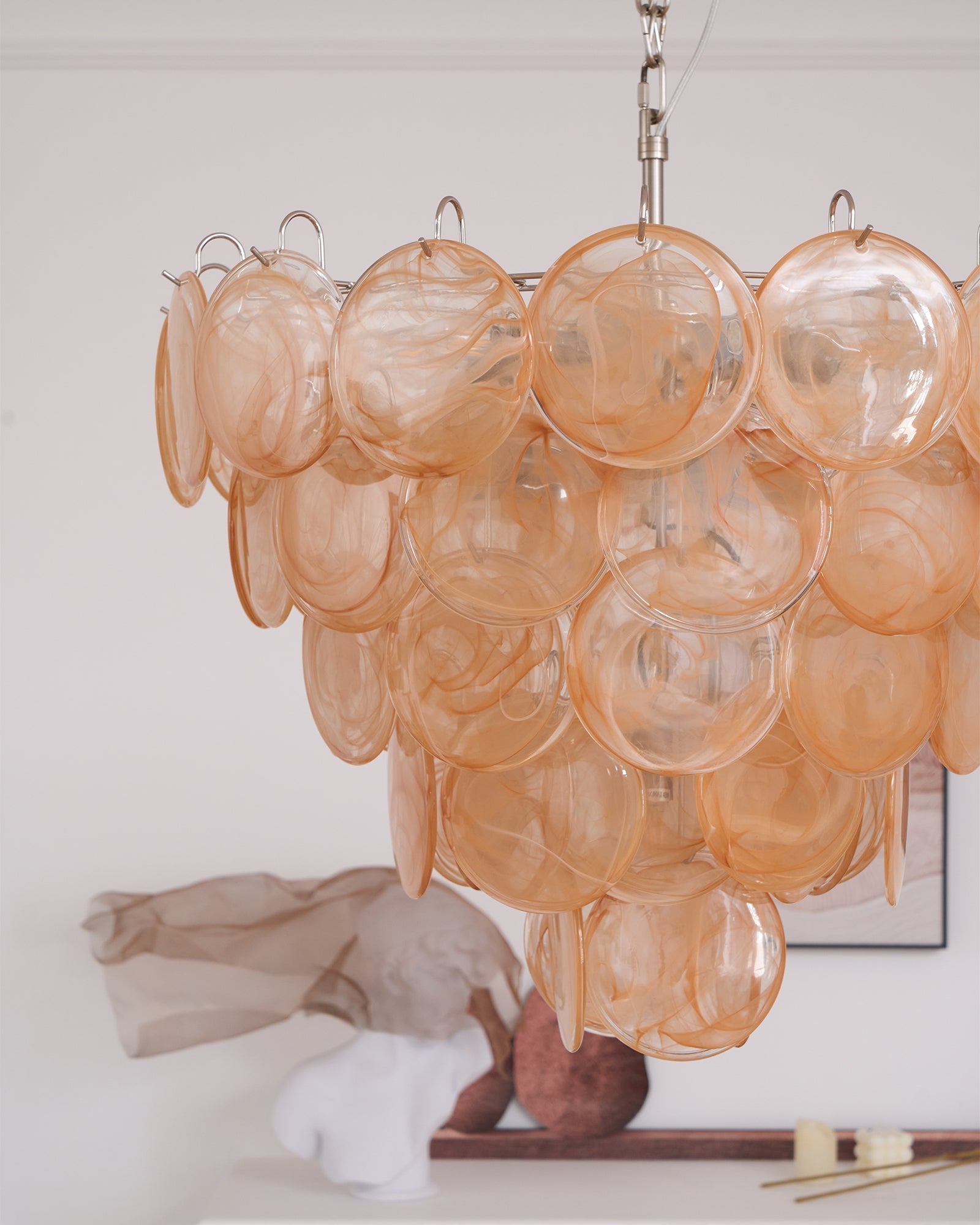 Aurora Chandelier Murano Glass Disc Classic - Blowlighting