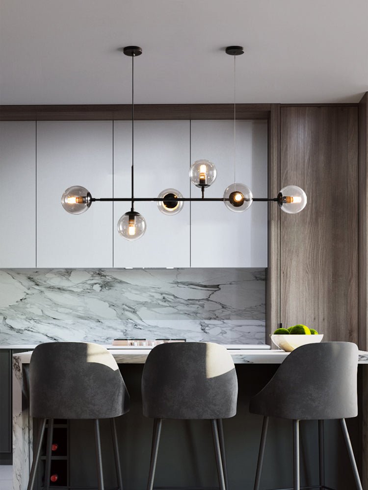 Lustra Pendelleuchte Orb Messing Glas-Letslighting