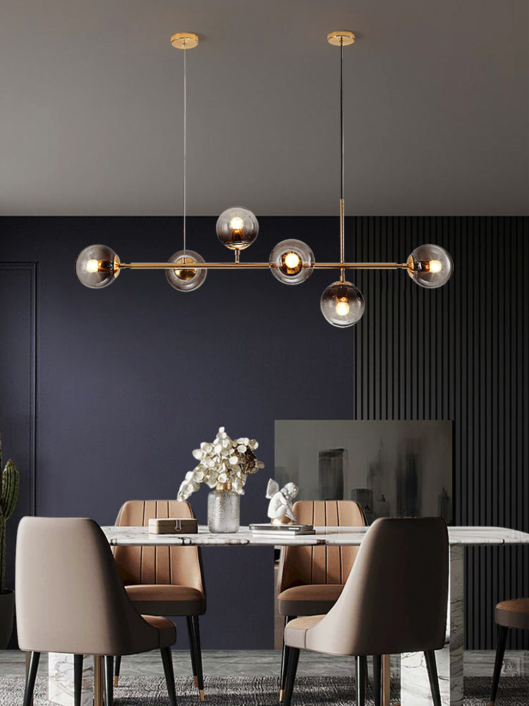 Lustra Pendelleuchte Orb Messing Glas-Letslighting