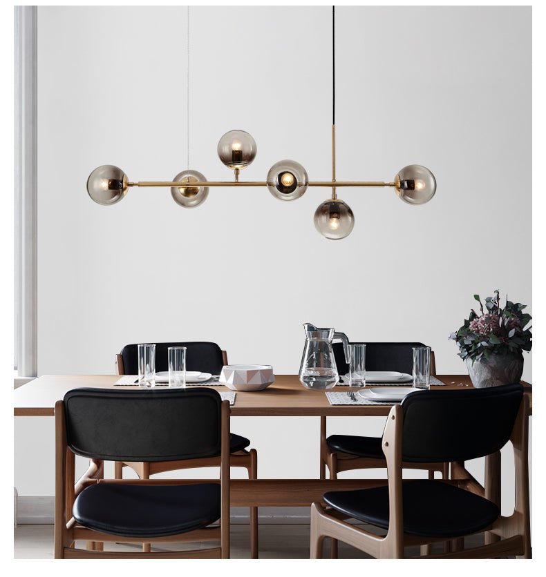 Lustra Pendelleuchte Orb Messing Glas-Letslighting