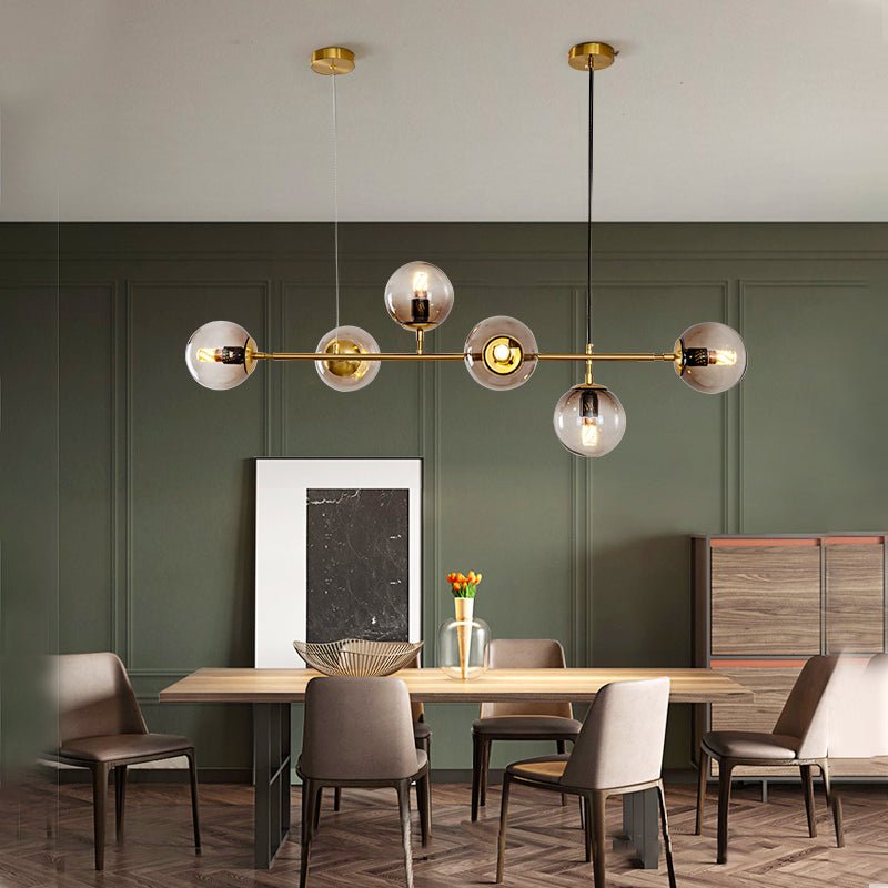 Lustra Pendelleuchte Orb Messing Glas-Letslighting