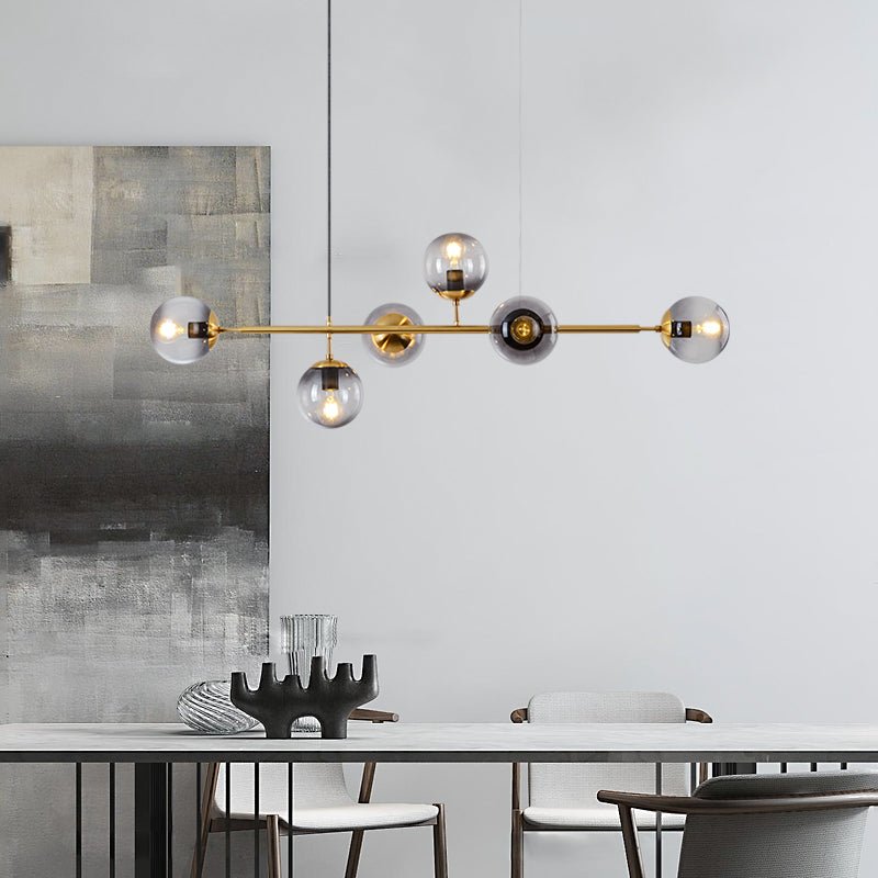 Lustra Pendelleuchte Orb Messing Glas-Letslighting