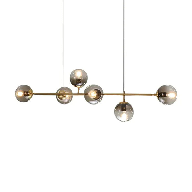 Lustra Pendelleuchte Orb Messing Glas-Letslighting