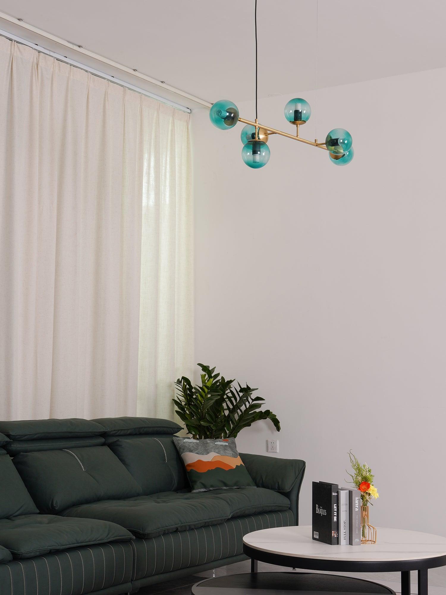 Lustra Pendelleuchte Orb Messing Glas-Letslighting
