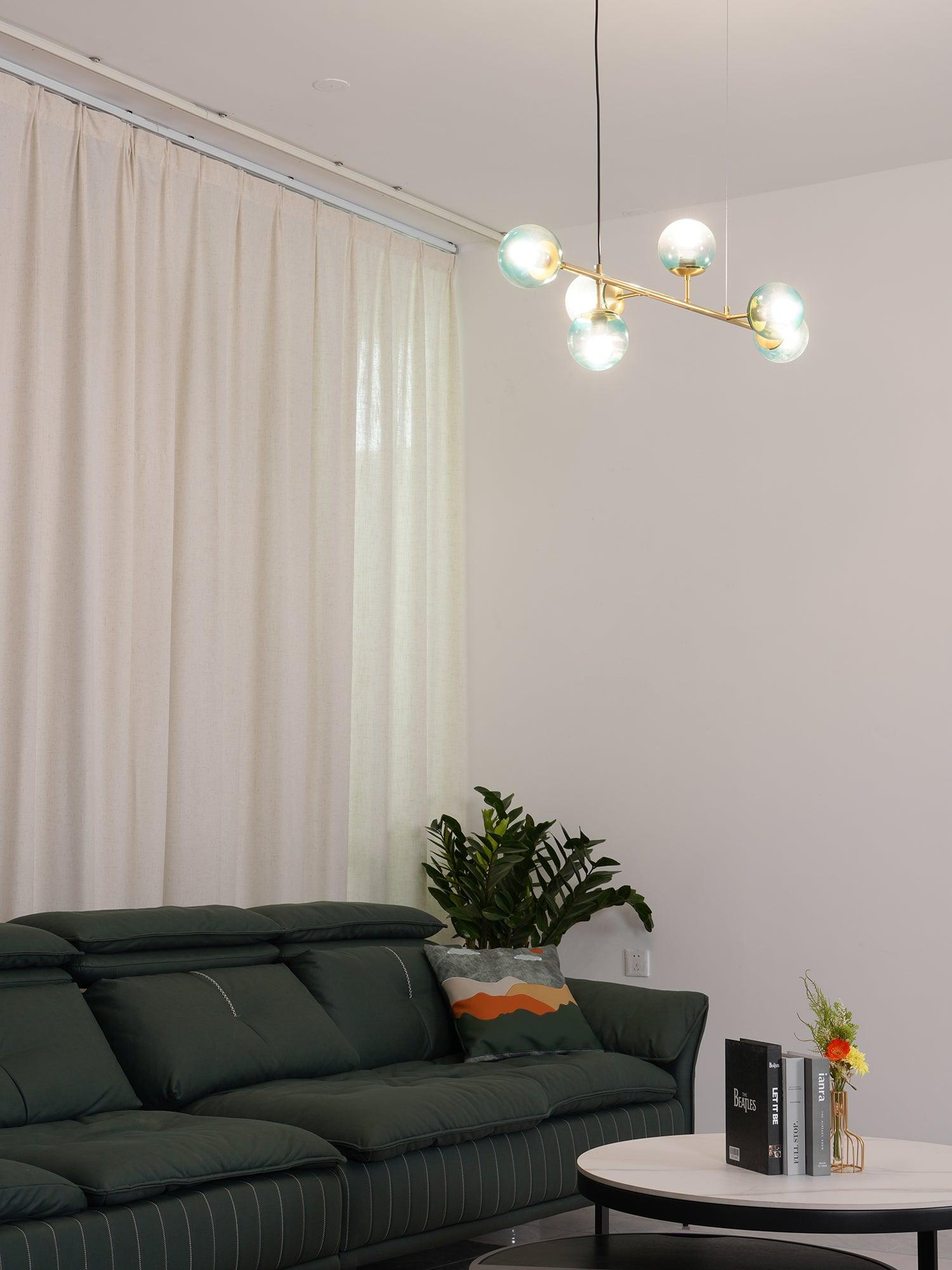 Lustra Pendelleuchte Orb Messing Glas-Letslighting