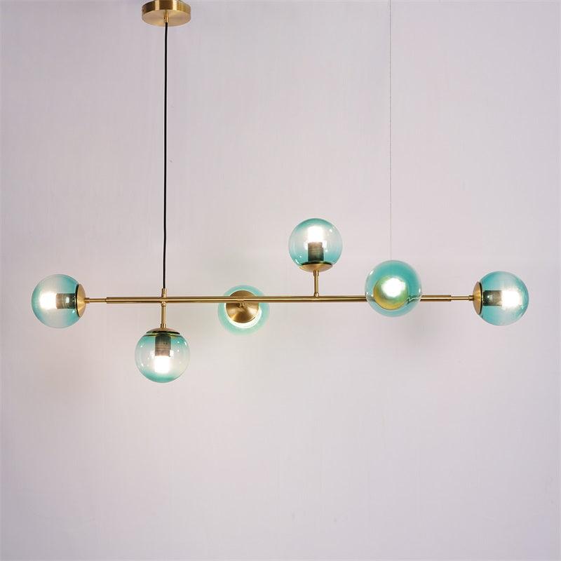 Lustra Pendelleuchte Orb Messing Glas-Letslighting