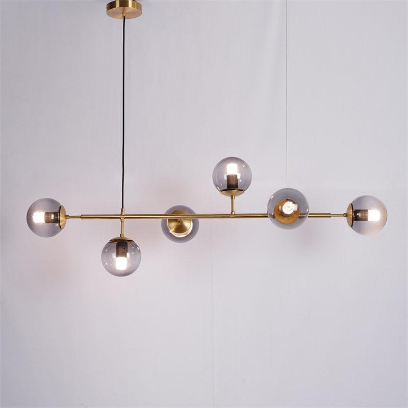 Lustra Pendelleuchte Orb Messing Glas-Letslighting