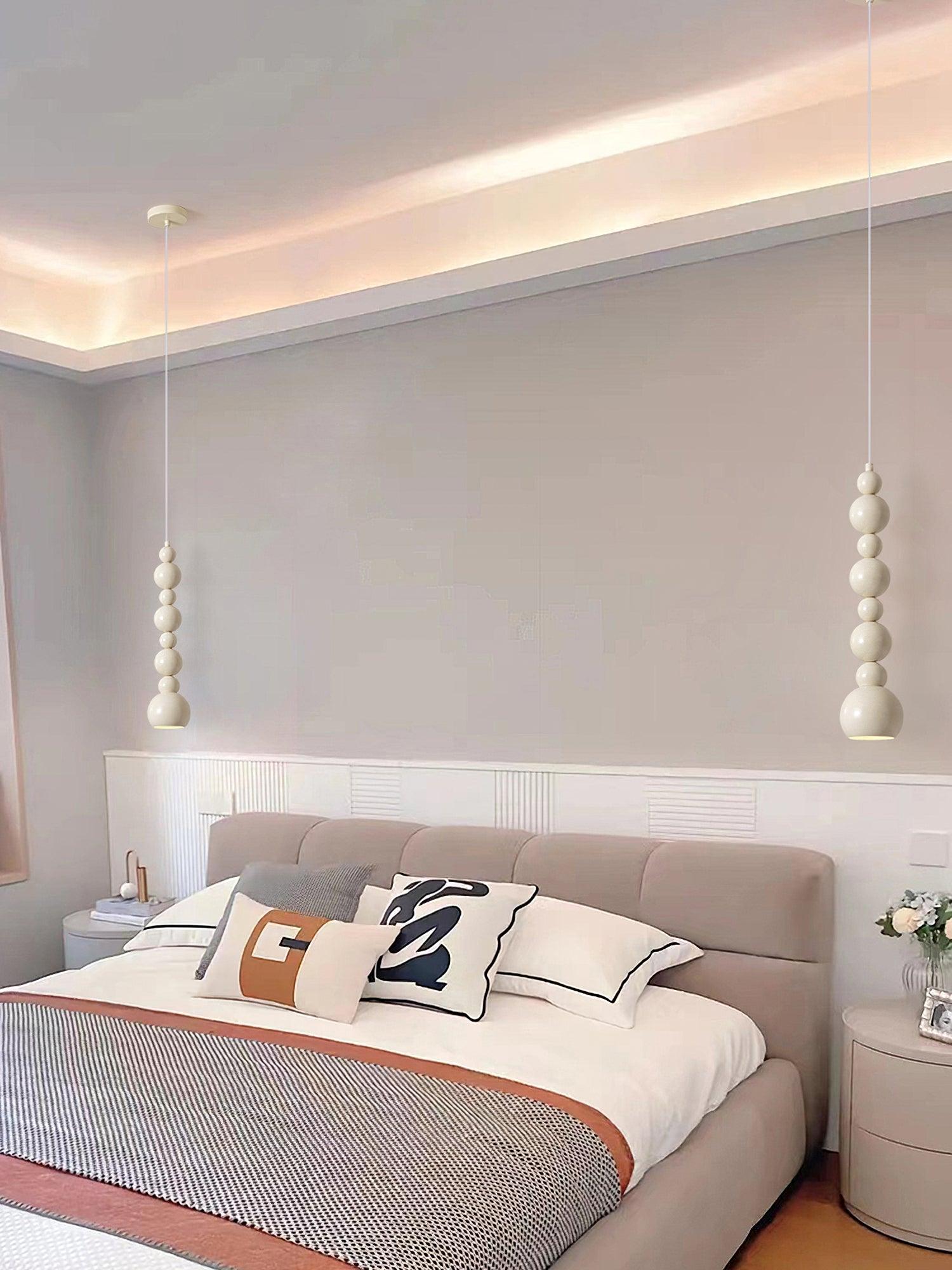 Solena Beige Künstlerische Pendelleuchten-Letslighting