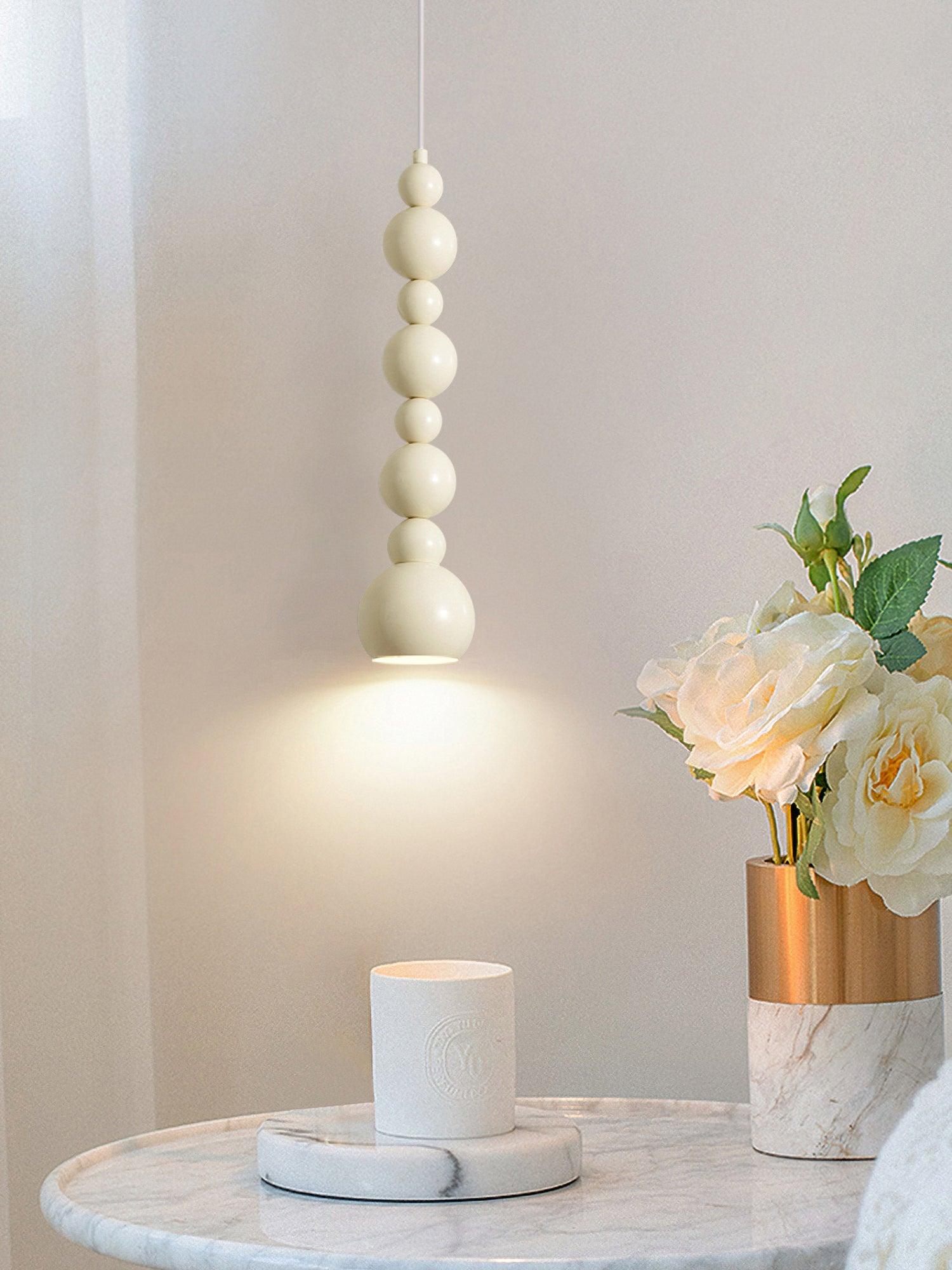 Solena Beige Künstlerische Pendelleuchten-Letslighting