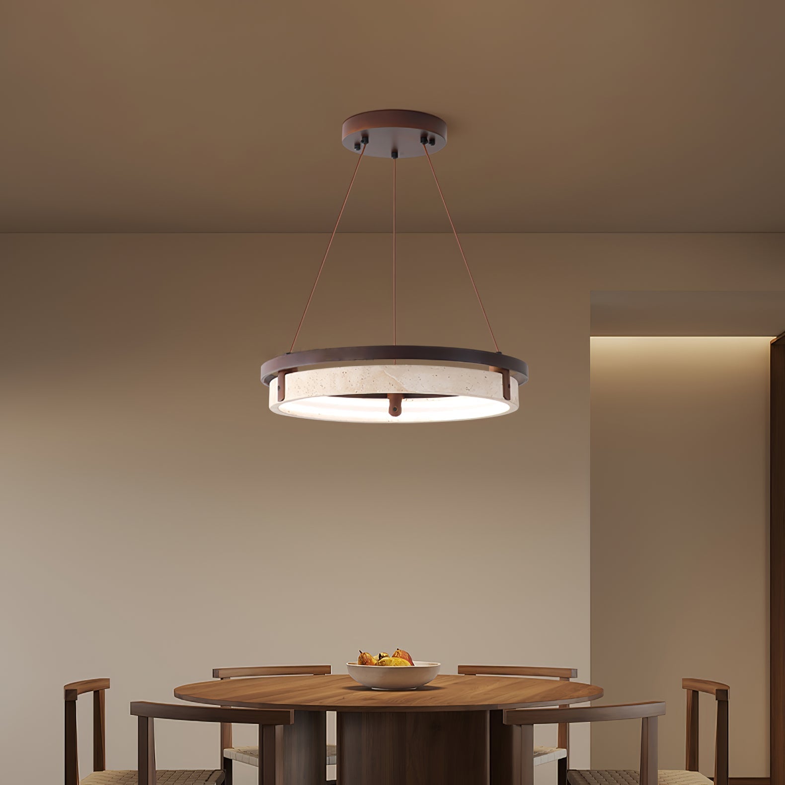 Veraearae Travertine Pendant Light - Neutralighting