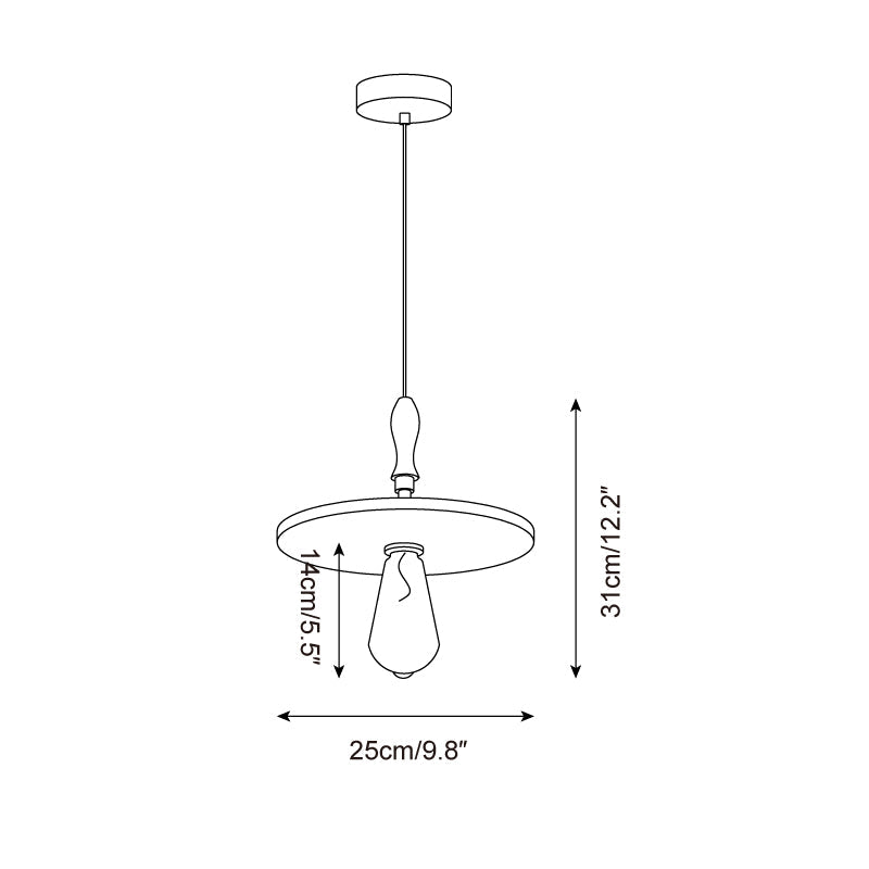 Ritta Orbit Pendant Light Travertine - Letslighting