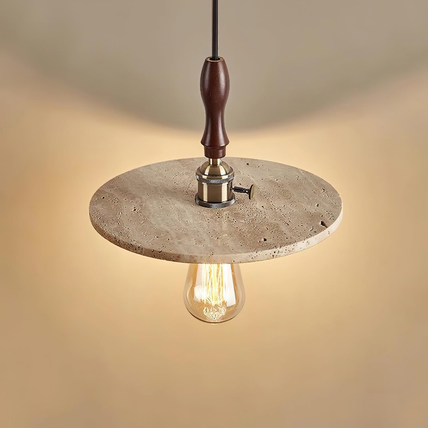 Ritta Orbit Pendant Light Travertine - Letslighting