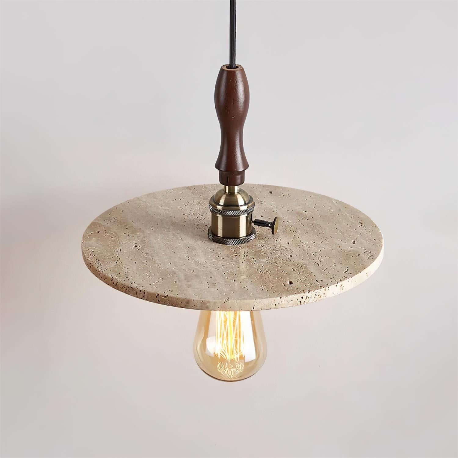 Ritta Orbit Pendant Light Travertine - Letslighting