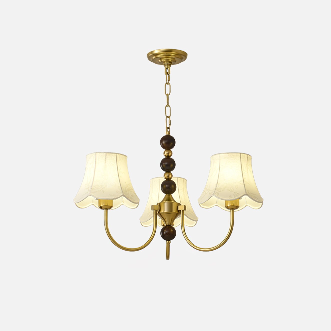 Orchid Kronleuchter Stoff Golden-Letslighting