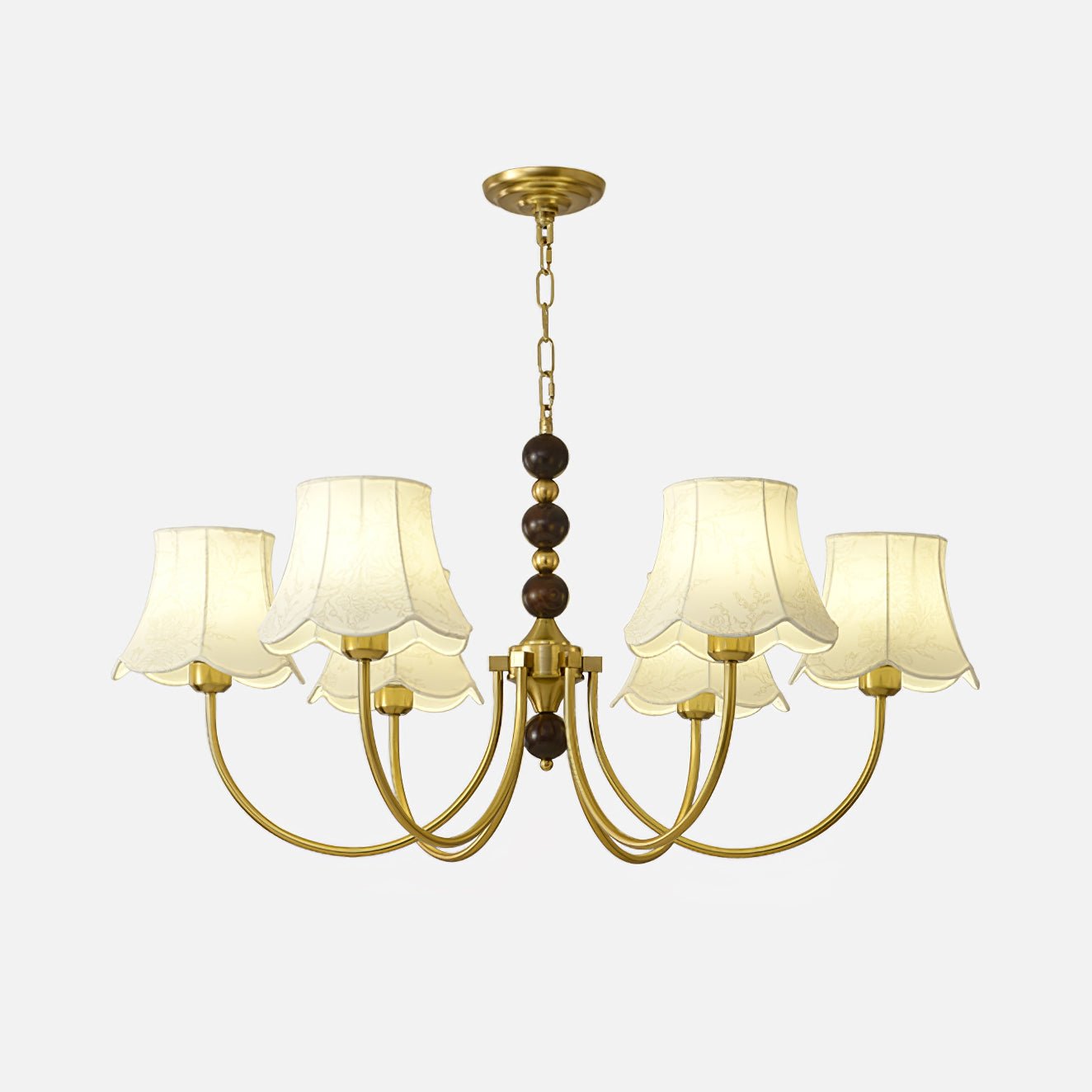 Orchid Kronleuchter Stoff Golden-Letslighting