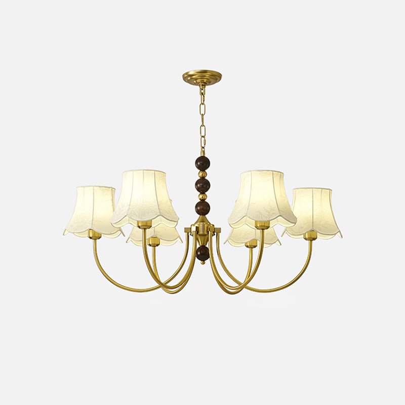 Orchid Kronleuchter Stoff Golden-Letslighting