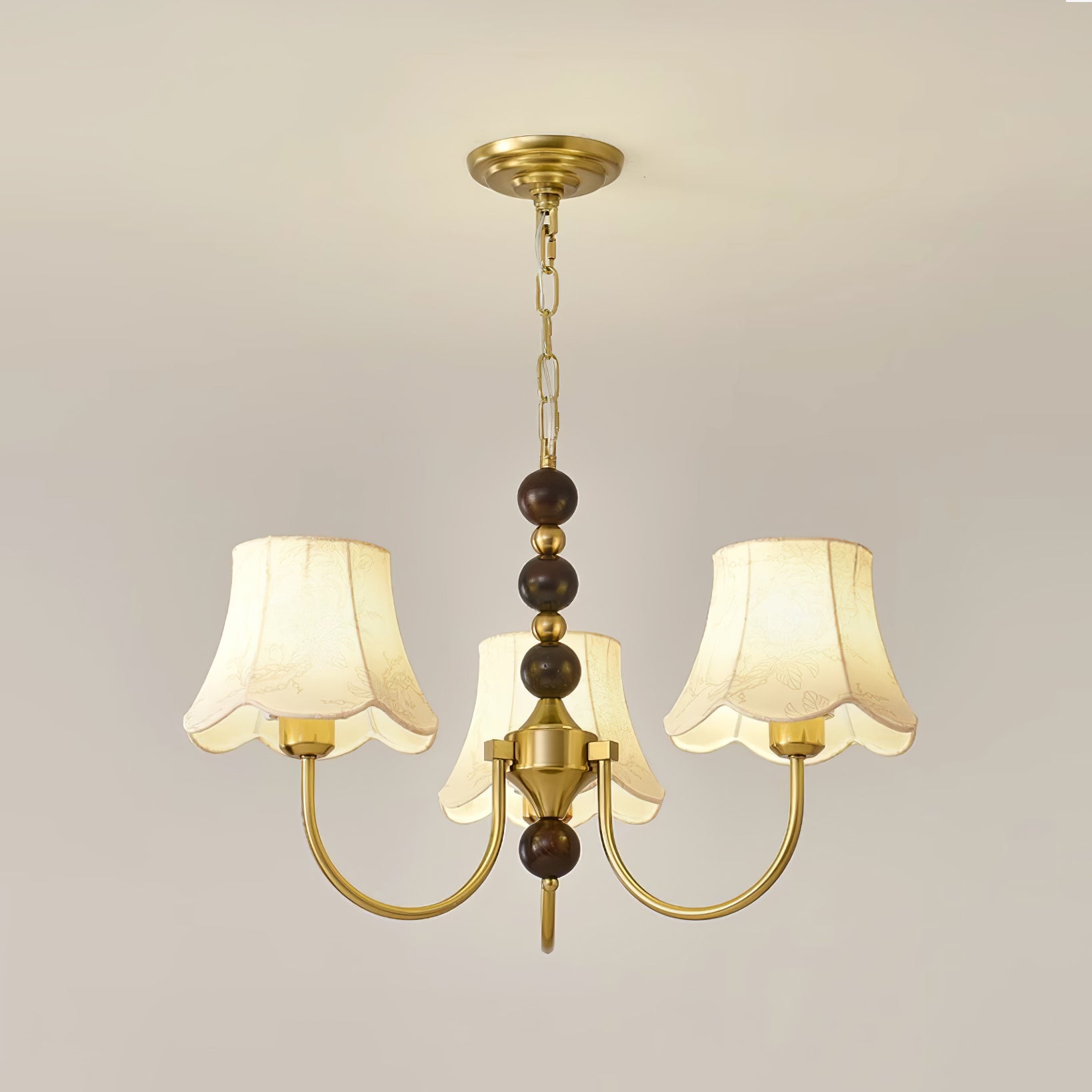 Orchid Kronleuchter Stoff Golden-Letslighting