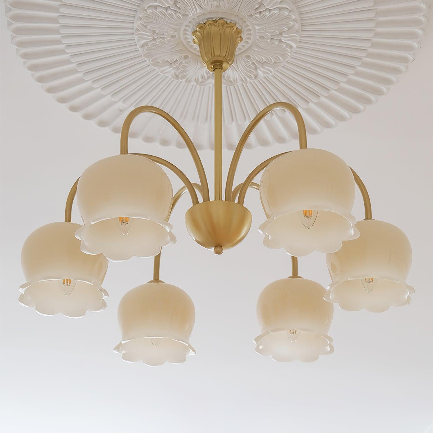 Lustra Kronleuchter Messing Eleganter Gebogener Arm-Letslighting