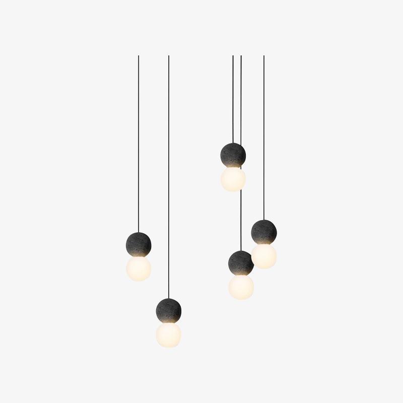 Solvicen Zement Minimalistisch Pendelleuchte-Letslighting