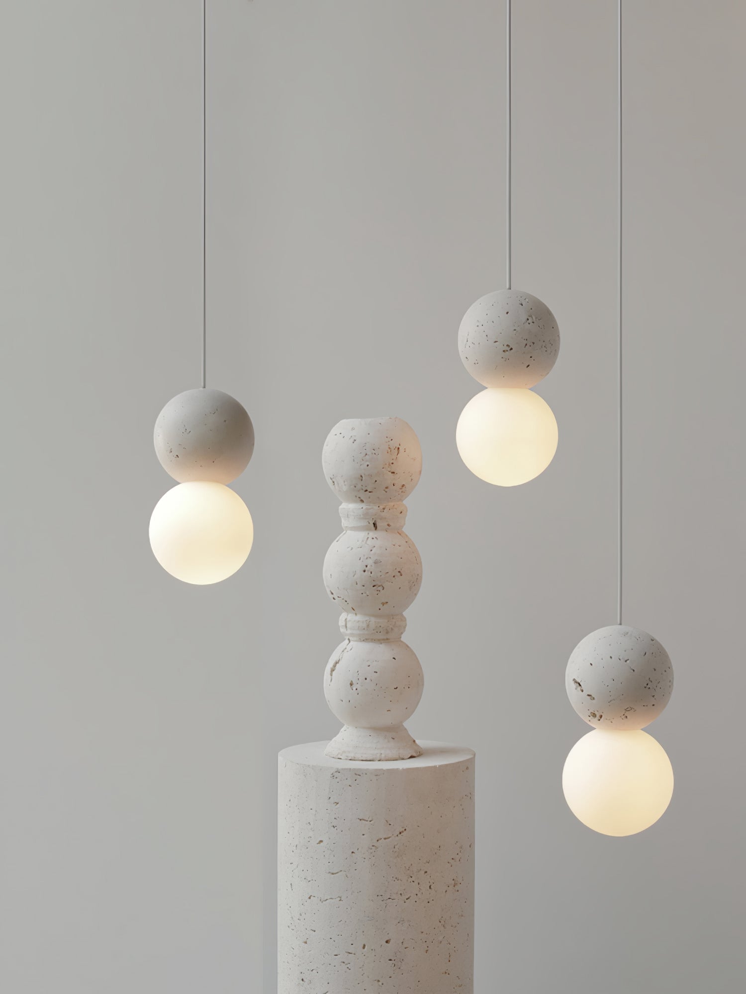 Solvicen Zement Minimalistisch Pendelleuchte-Letslighting