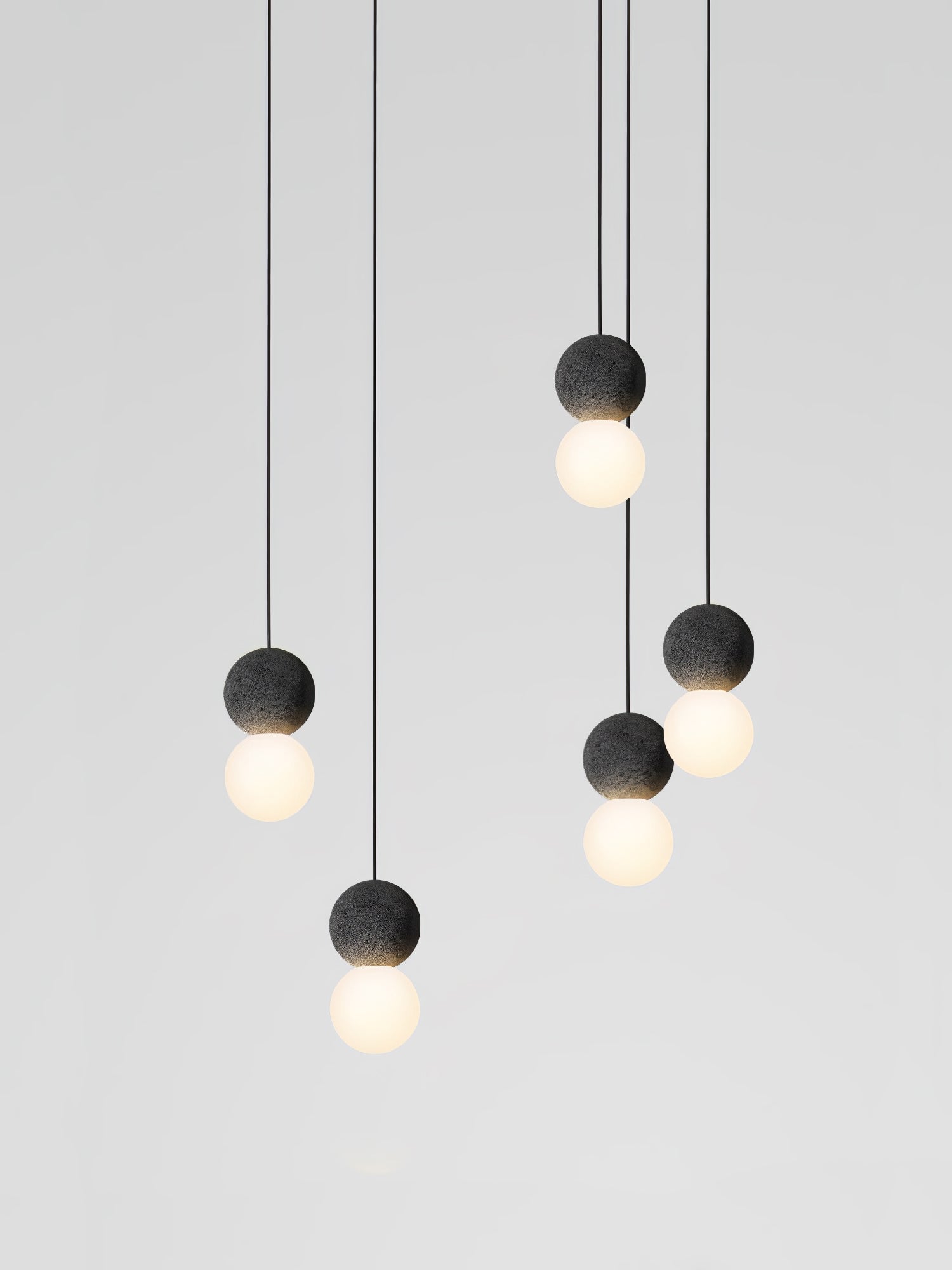 Solvicen Zement Minimalistisch Pendelleuchte-Letslighting