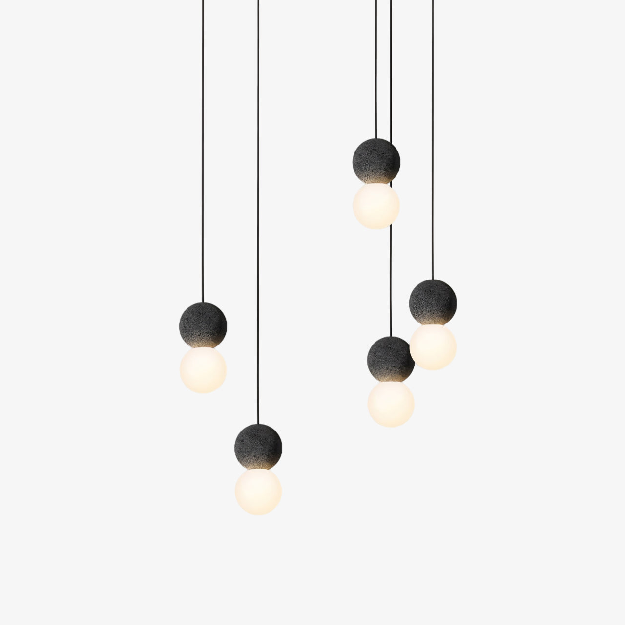 Solvicen Zement Minimalistisch Pendelleuchte-Letslighting