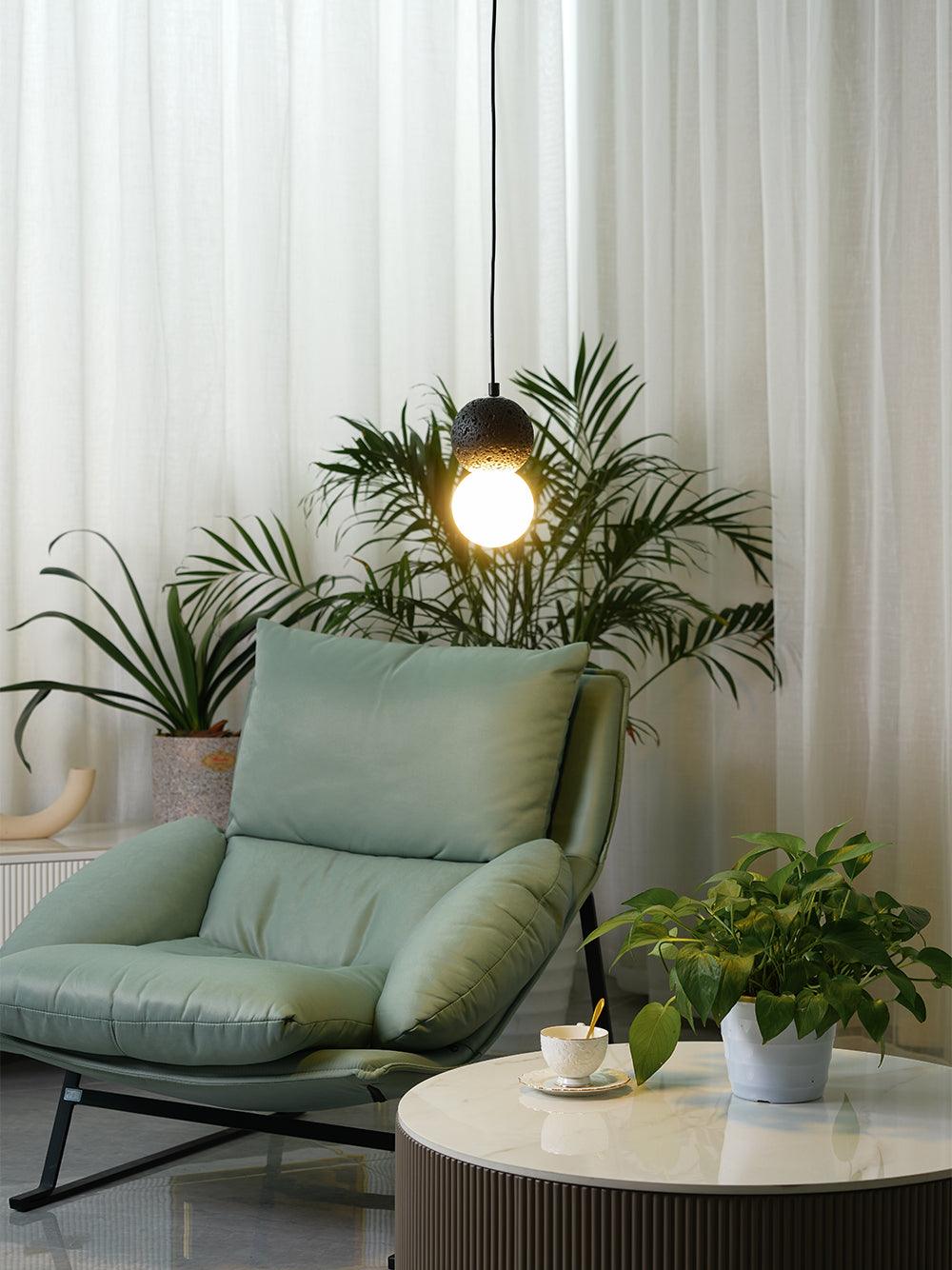 Solvicen Zement Minimalistisch Pendelleuchte-Letslighting