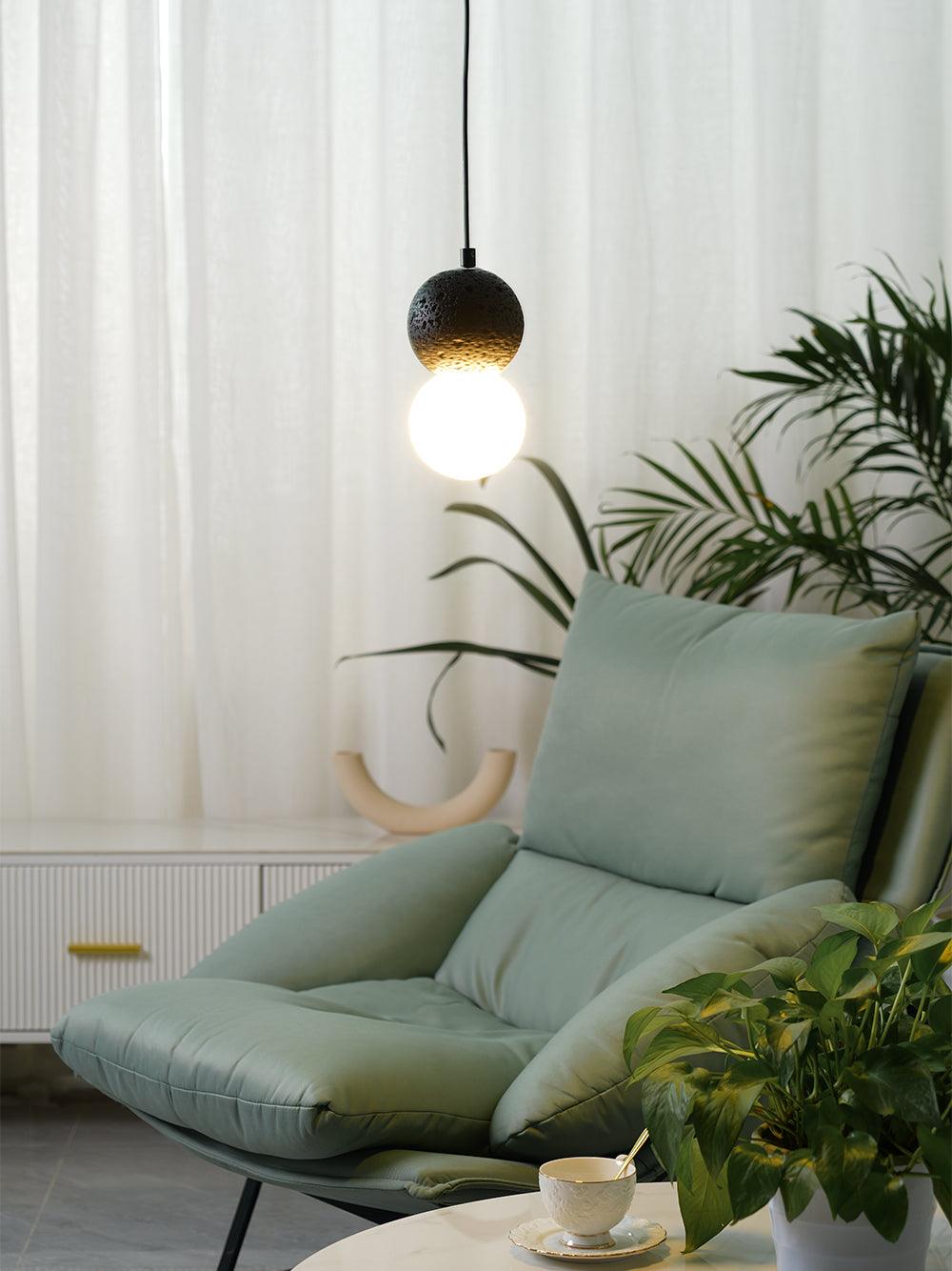 Solvicen Zement Minimalistisch Pendelleuchte-Letslighting