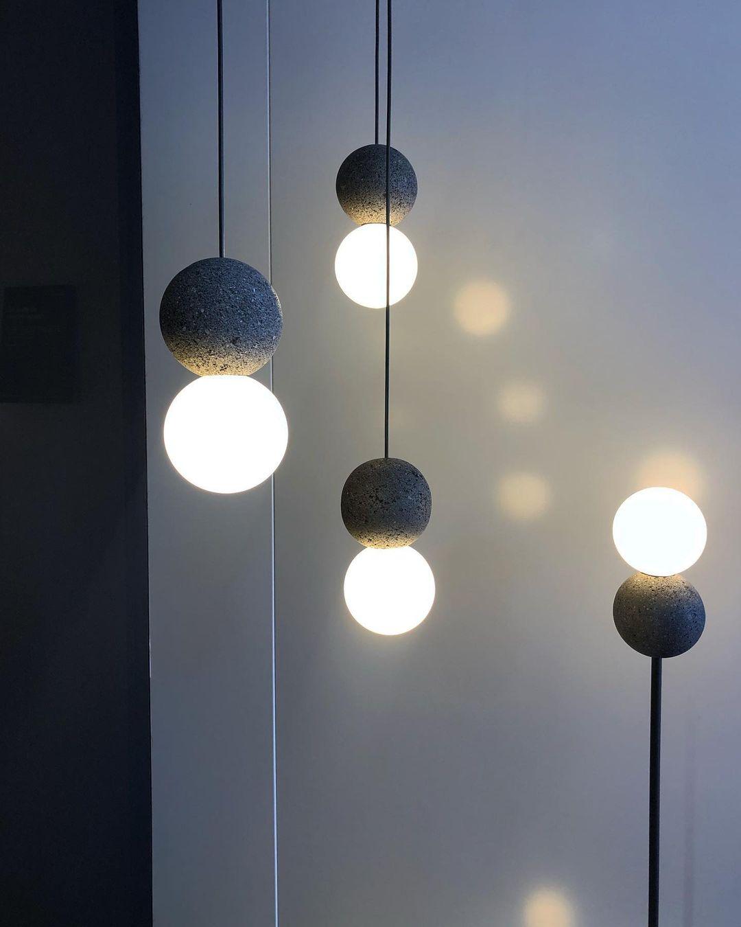 Solvicen Zement Minimalistisch Pendelleuchte-Letslighting