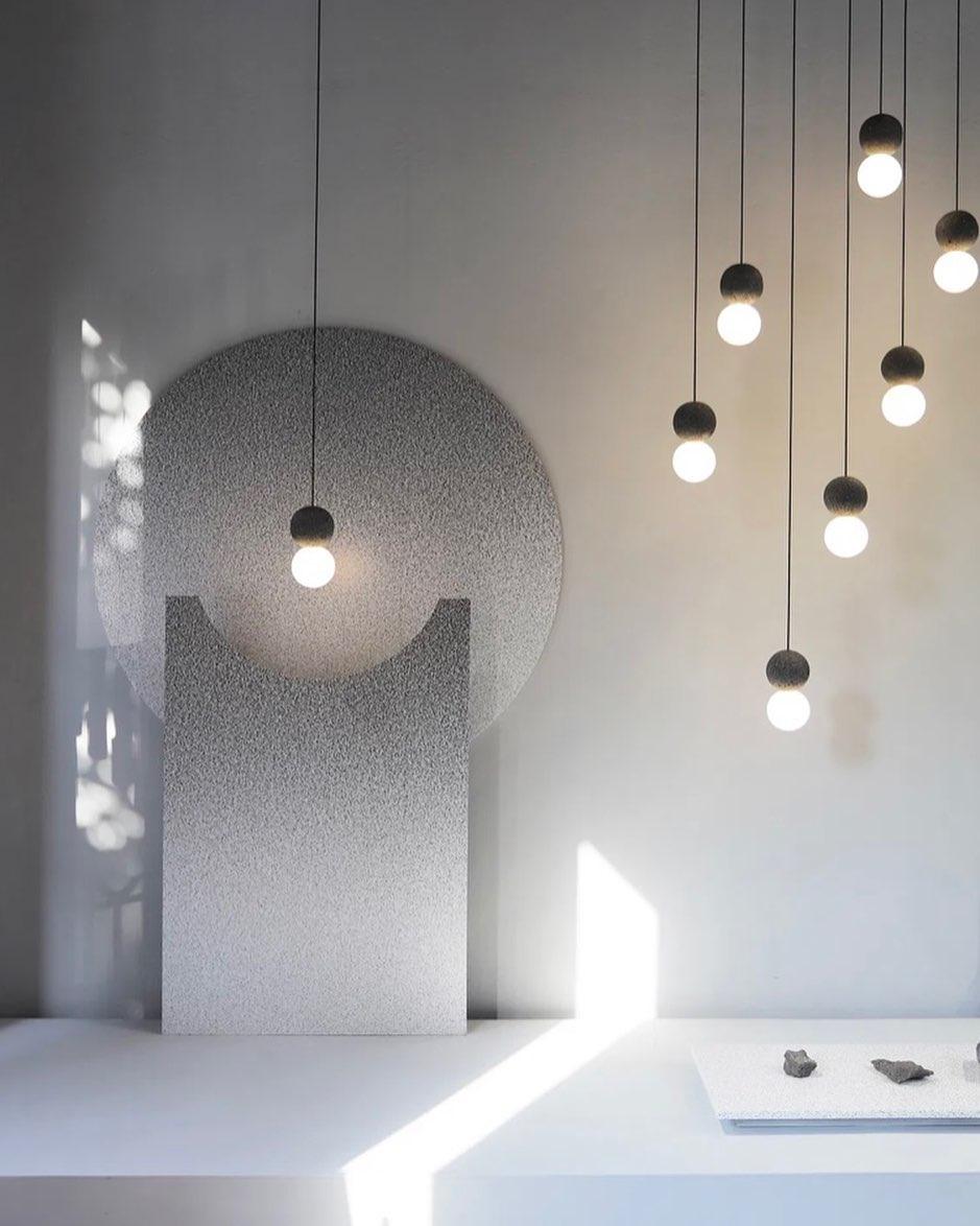 Solvicen Zement Minimalistisch Pendelleuchte-Letslighting