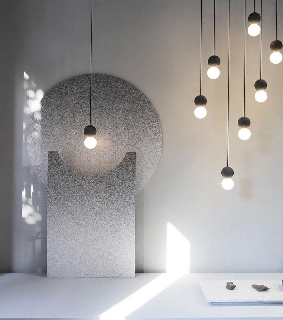 Solvicen Zement Minimalistisch Pendelleuchte-Letslighting