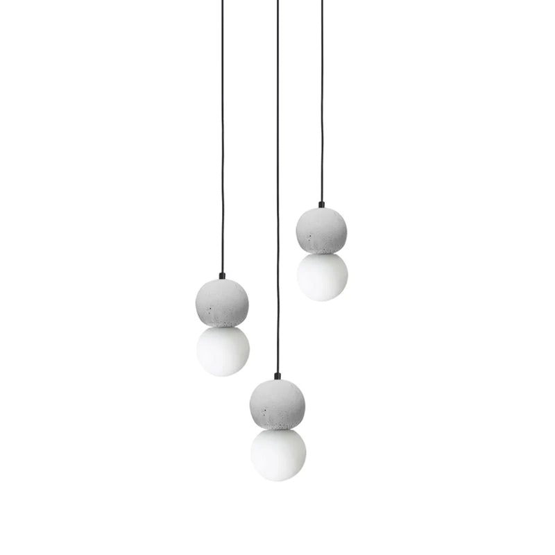 Solvicen Zement Minimalistisch Pendelleuchte-Letslighting